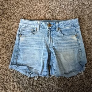 American Eagle Midi Jean Shorts